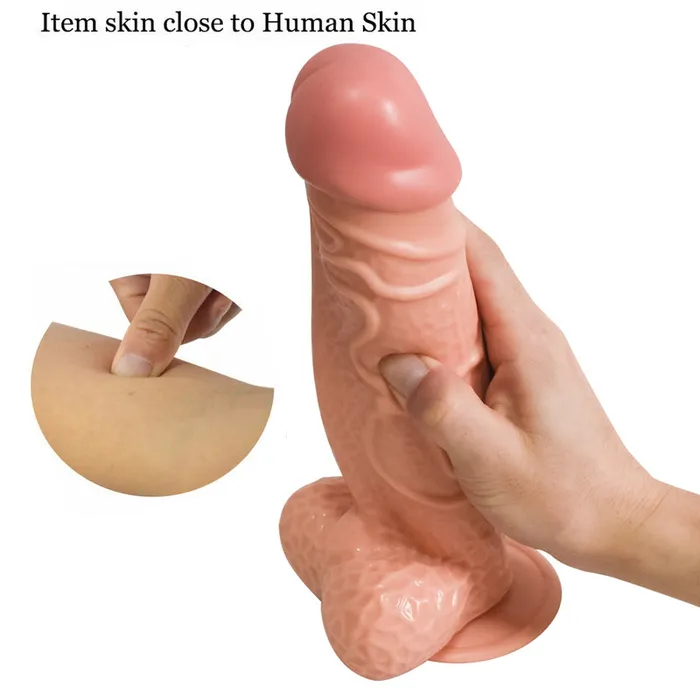 MD Female Sex Toys MD Devil 28cm Realistic Dildo with Suction Cup Nude