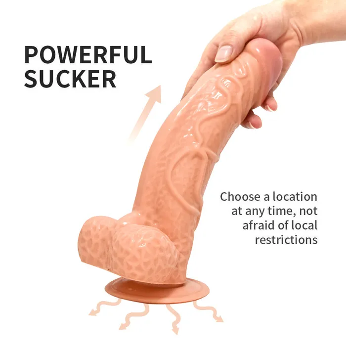 MD Female Sex Toys MD Devil 28cm Realistic Dildo with Suction Cup Nude