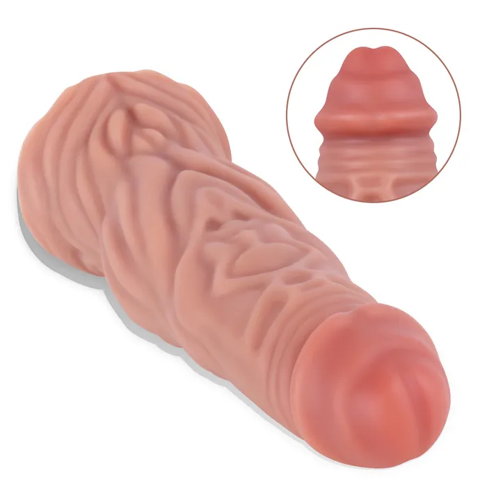 MD MD 1102 inch Huge Bad Dragon Realistic Dildo Anal Plug Silicone Brown Anal