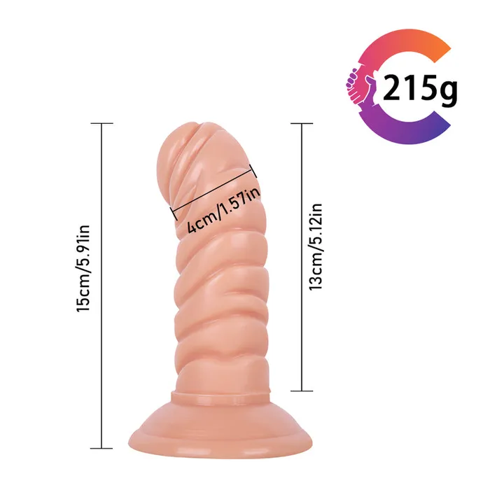 MD MD 59 Thread Dildo Anal Plug Flesh Anal