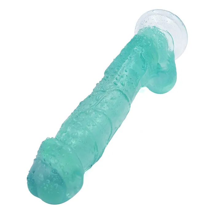 MD Stallion 23cm Heavy Crystal Realistic Dildo Green MD Female Sex Toys