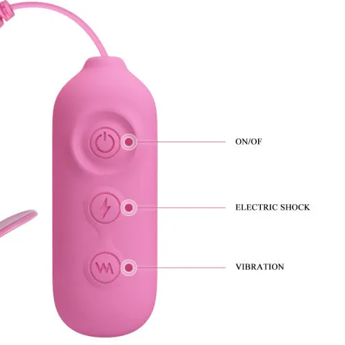 Pretty Love Romantic Wave II Estim Vibrating Nipple Clip Pretty Love Vibrators