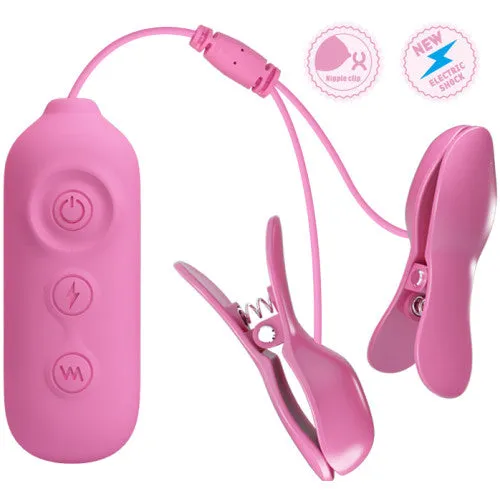 Pretty Love Romantic Wave II Estim Vibrating Nipple Clip Pretty Love Vibrators