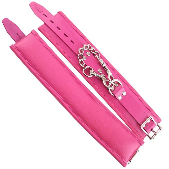 Rouge Garments Wrist Cuffs Padded Pink Rouge Garments Vibrators