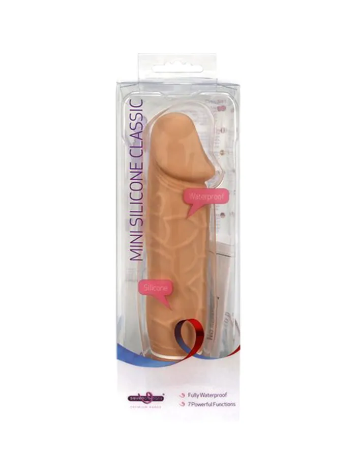 Seven Creations Female Sex Toys Waterproof Mini Silicone Classic Vibrator 55 Inch Penis 75 Diameter Flesh