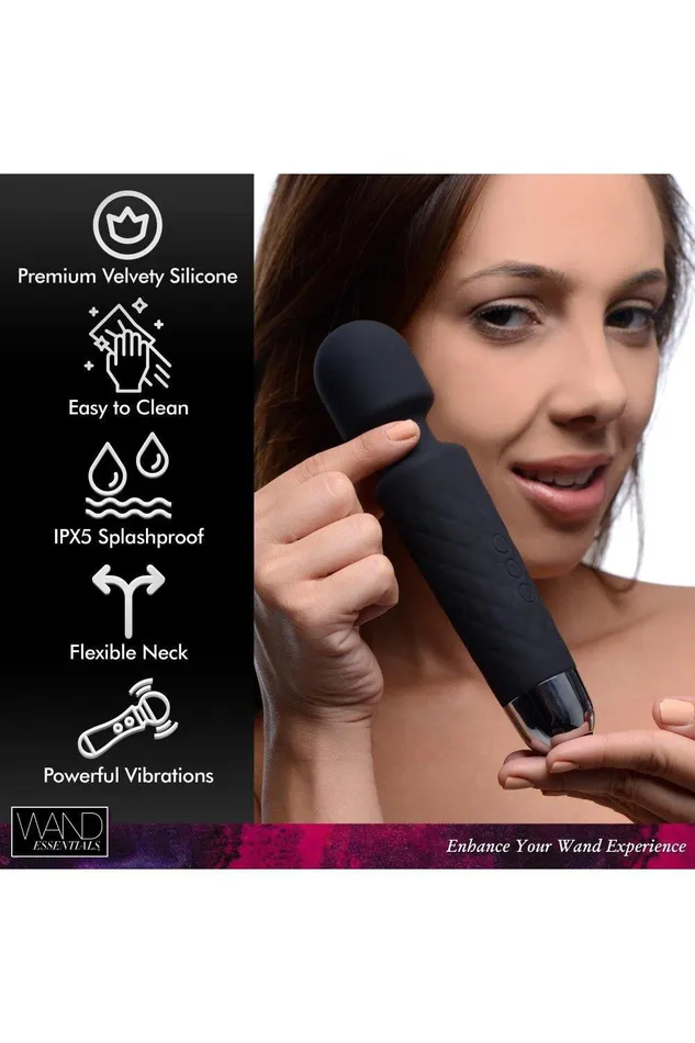 Sex On the Go 18X Luxury Silicone Travel Wand Female Sex Toys