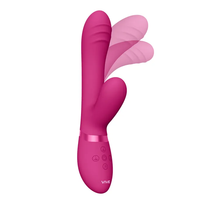 Shots Toys Vibrators Vive Tani Finger Motion With Pulse Wave Vibrator Pink