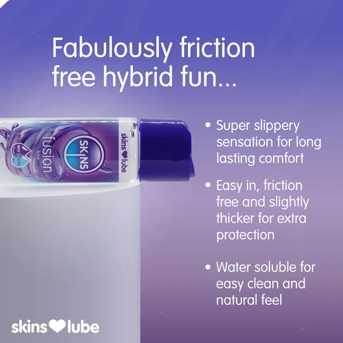 Skins Condoms Lubricants Skins Fusion Hybrid Silicone And Waterbased Lubricant 130ml