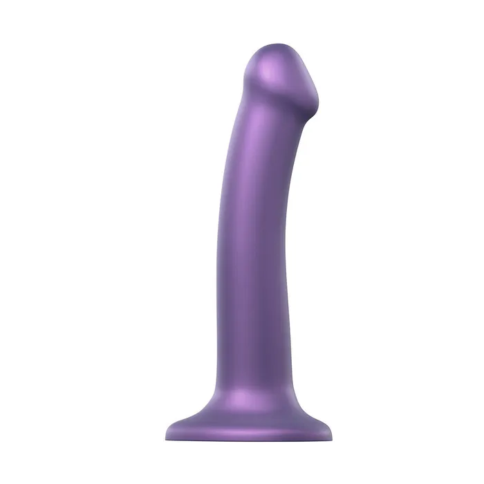 Strap On Me Female Sex Toys Strap On Me Mono Density Metalic Shine Dildo Medium Purple