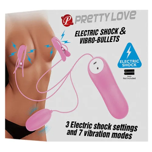 Vibrators Pretty Love Pretty LOVE Electric Shock Nipple Clamps Vagina Egg