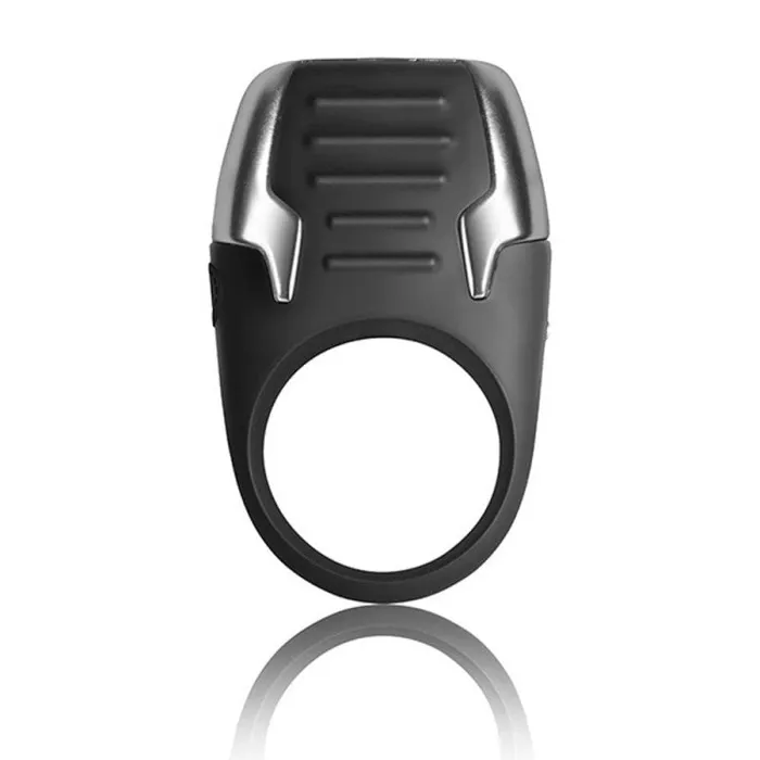 Xerus Xerus C Ring Black Rechargeable Waterproof Vibrating Cock Ring Couples