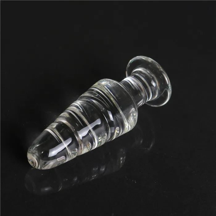 XL Threaded Glass Anal Plug SML SexyPlay Male Sex Toys