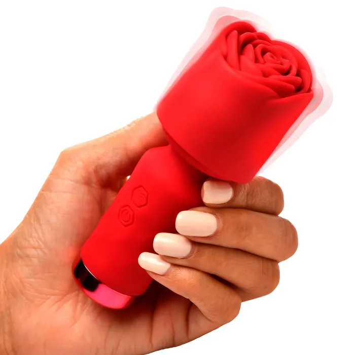 XR Brands XR Bloomgasm Rose Petite Mini Wand Vibrators